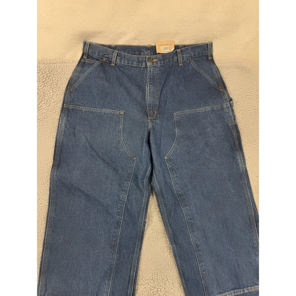 Carhartt Loose Orig. Fit Double-Front Washed Logger Dungaree Jeans B73-DST 40x34